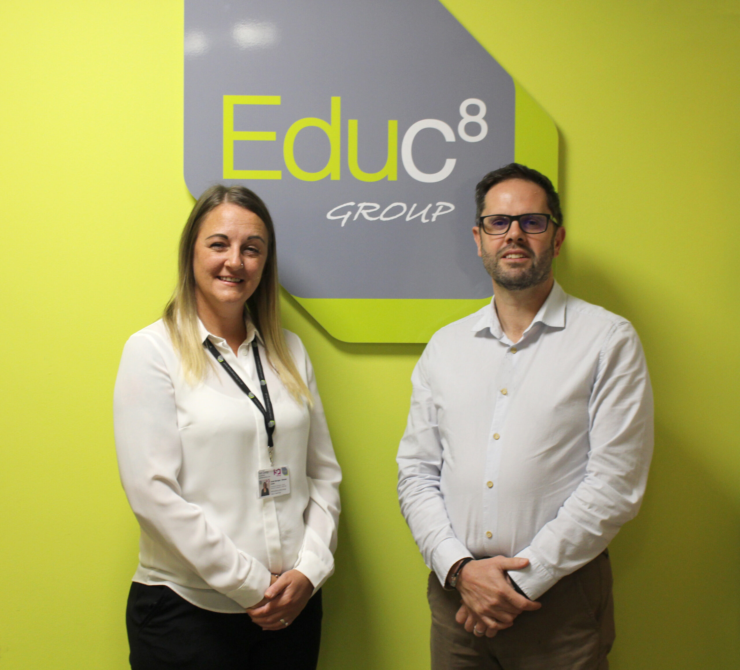 L to R: Programme Manager Terri Cotterell-Delap and Educ8 CEO Grant Santos.