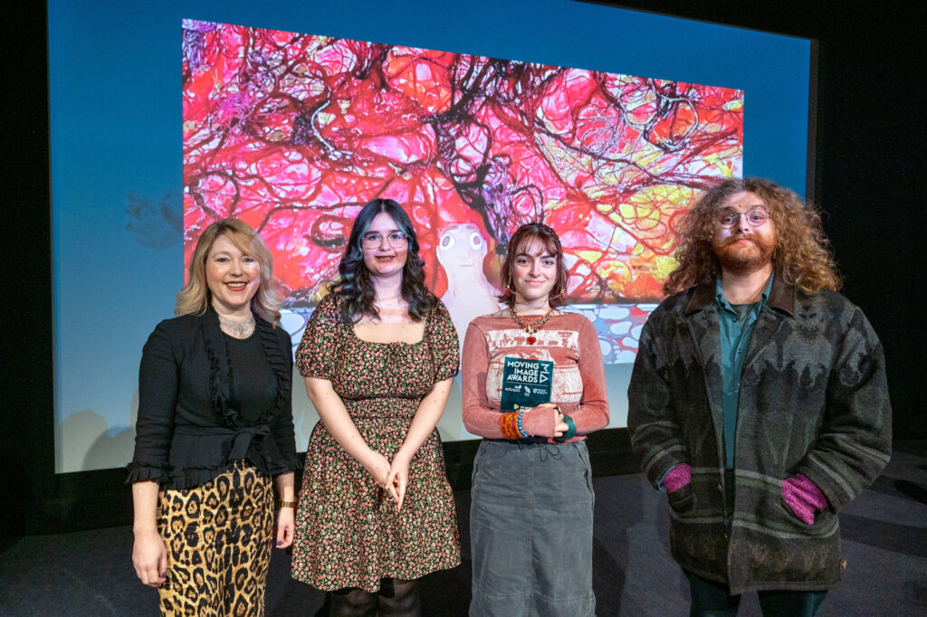 Cherry Ellis with the Student Jury Prize