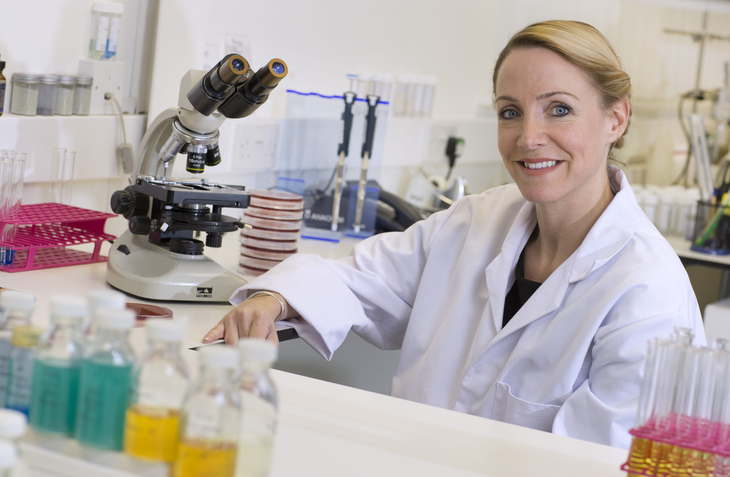 Female scientist in a lab