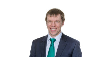 Man standing in front of a white background