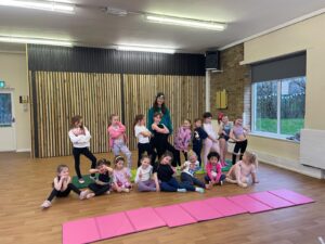 Group of children in a dance class